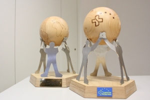 The trophies for the 2014 B.E.S.T. awards shortly after completion. Photo: Zeesener Werkstatt