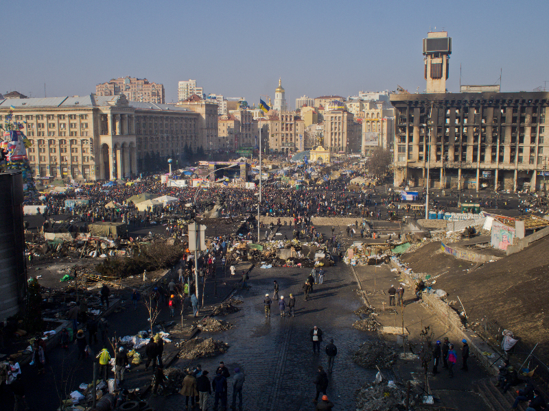 Euromaidan Feb 21 2014, CC-BY-SA Wikimedia Commons User Amakuha