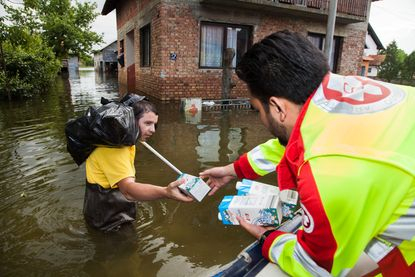 ASBÖ providing disaster relief in the flood-affected regions in the Balkans