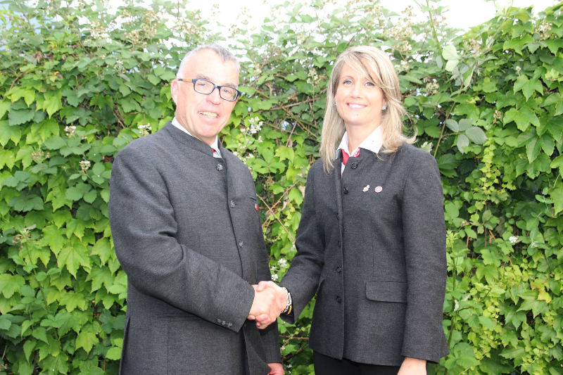 Dr. Georg Rammlmair (l.) and the new President of WK, Barbara Siri. Photo: WK