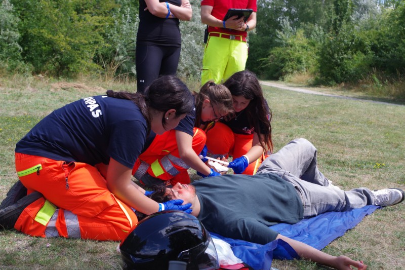 Plätze auf dem Treppchen für ASBÖ, WK, Croix Blanche und ASSR beim Samaritan Contest 2026